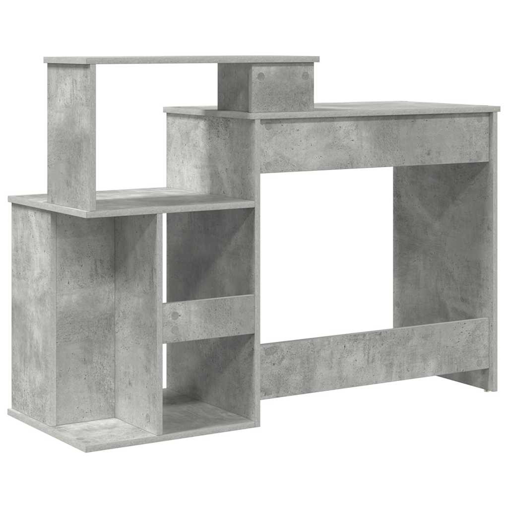 Stol Betonski sivi 120,5 x 44 x 88,5 cm Konstruirano drvo