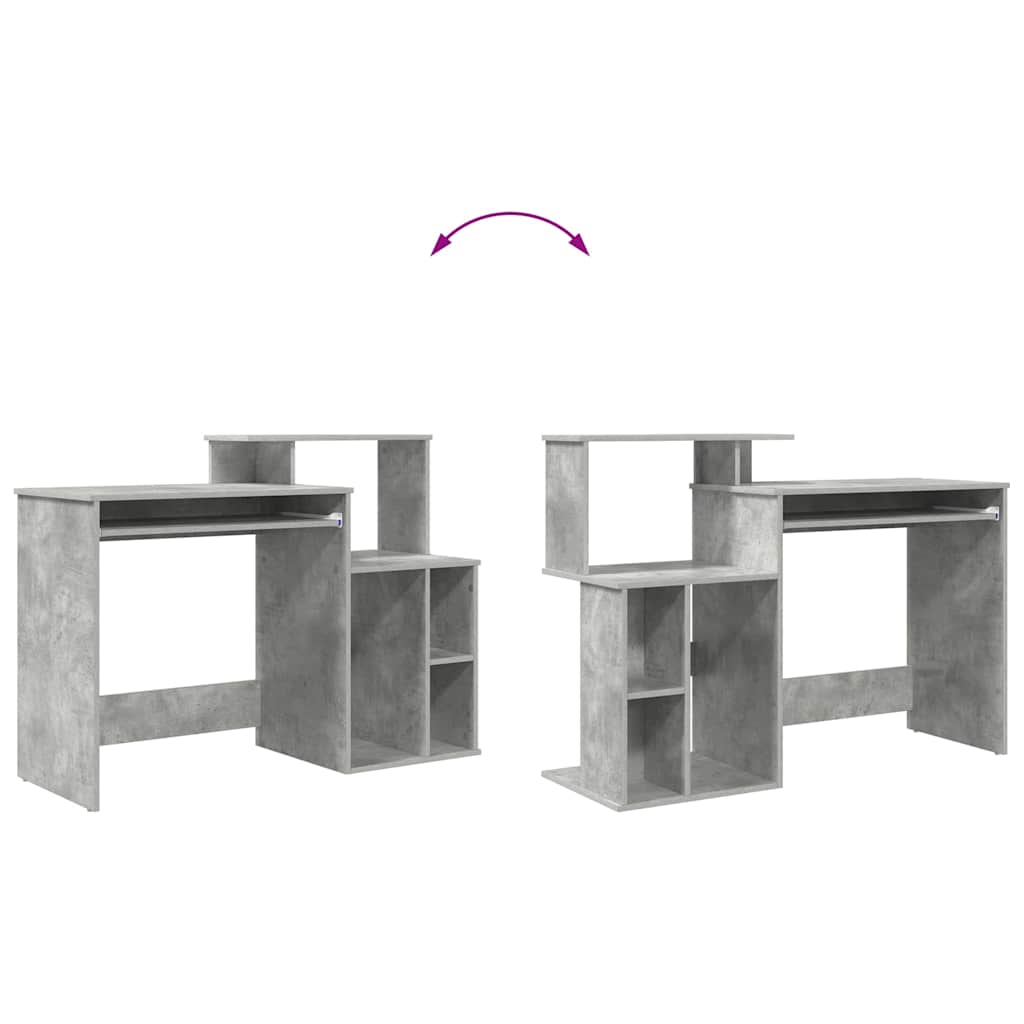 Stol Betonski sivi 120,5 x 44 x 88,5 cm Konstruirano drvo