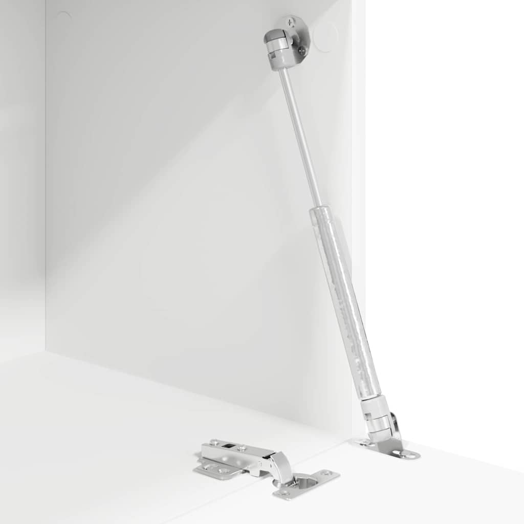 Stol s policom Bijelo 71.5 x 31.5 x 106.5 cm Konstruirano drvo