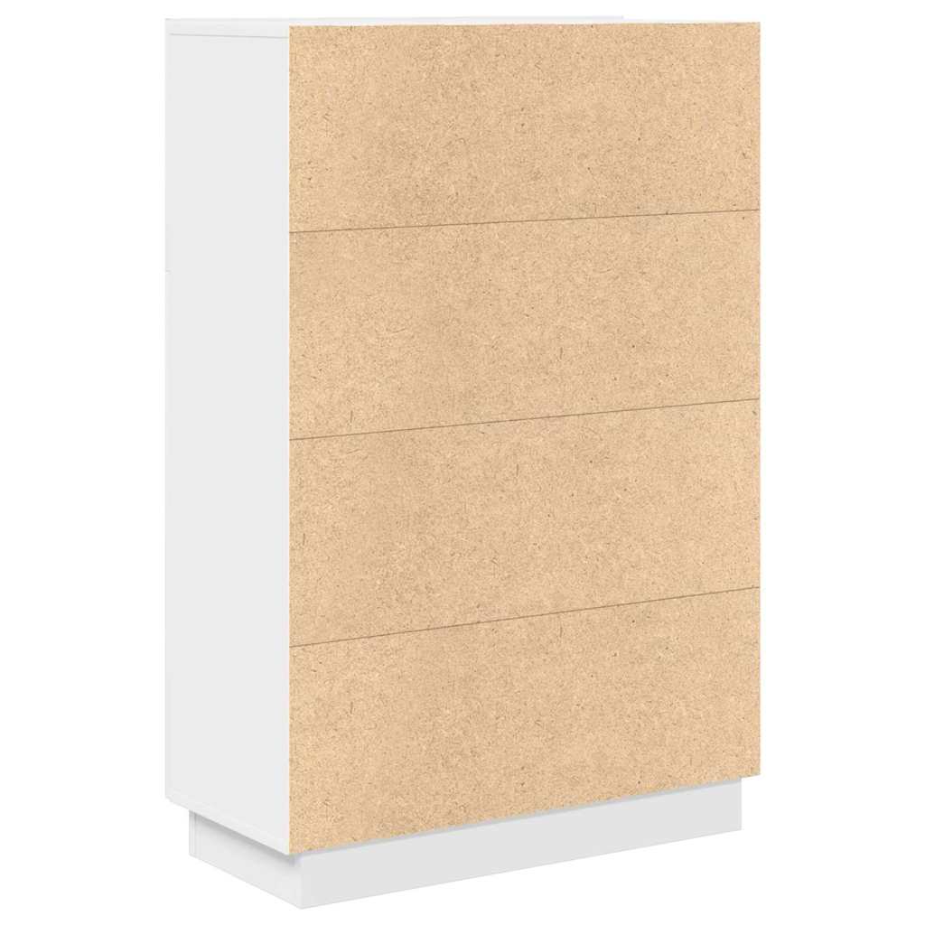 Stol s policom Bijelo 71.5 x 31.5 x 106.5 cm Konstruirano drvo