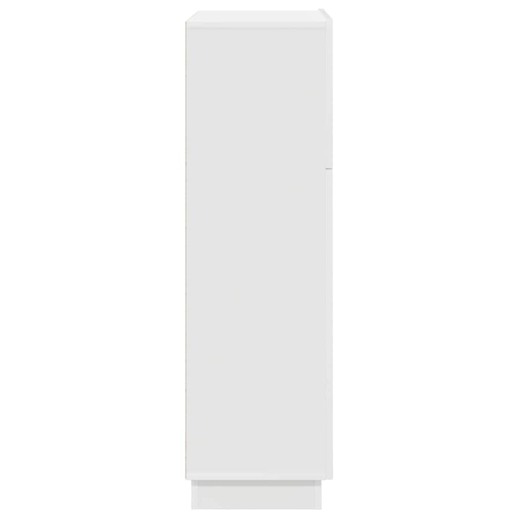 Stol s policom Bijelo 71.5 x 31.5 x 106.5 cm Konstruirano drvo