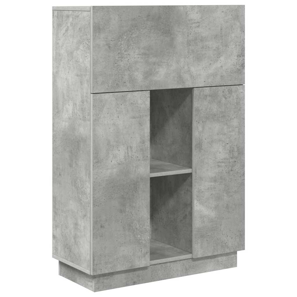 Stol Betonski sivi 71.5 x 31.5 x 106.5 cm Konstruirano drvo