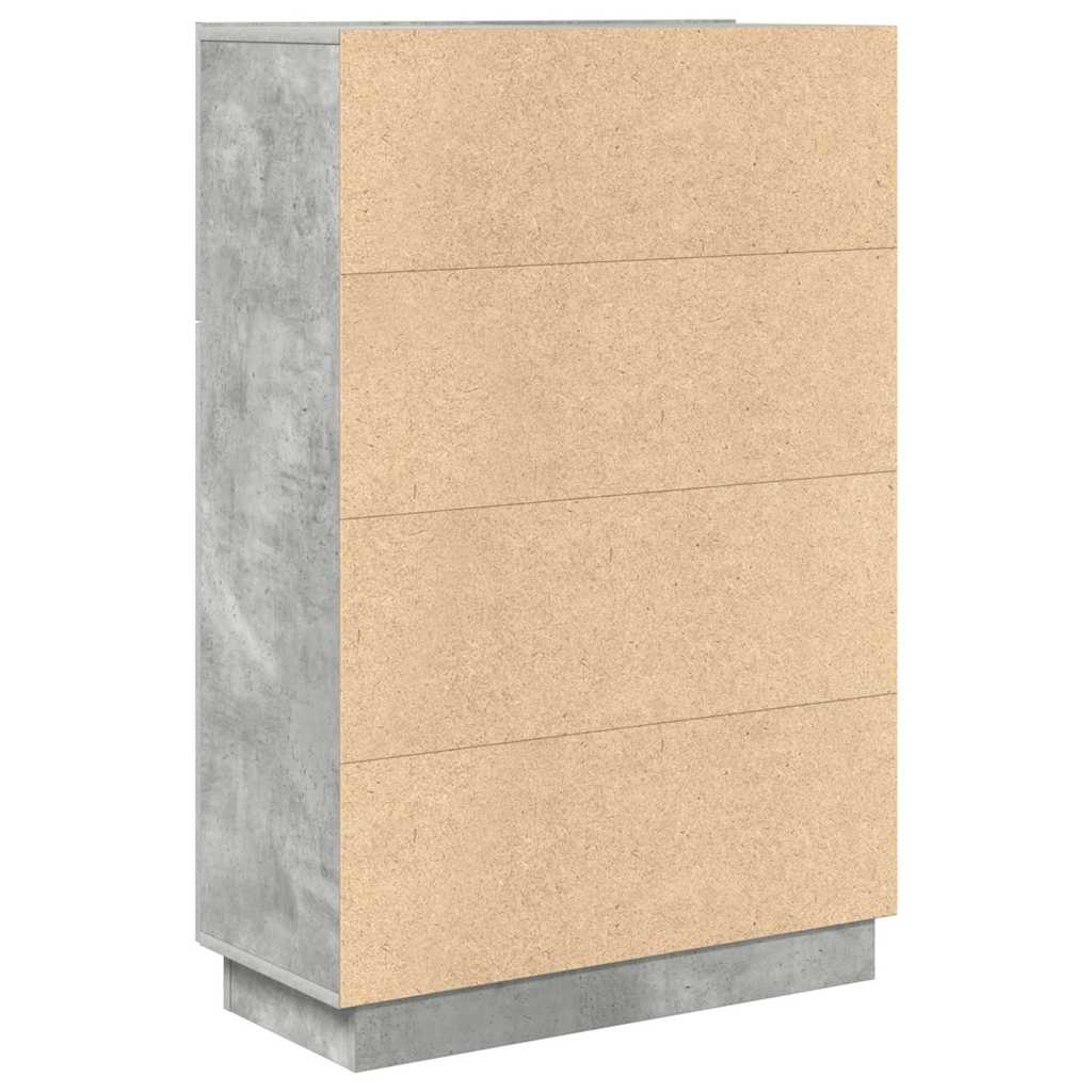 Stol Betonski sivi 71.5 x 31.5 x 106.5 cm Konstruirano drvo