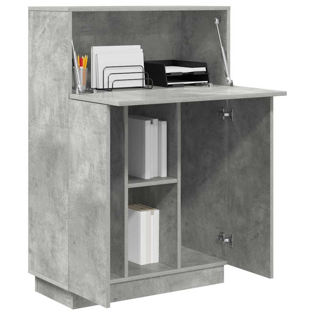 Stol Betonski sivi 71.5 x 31.5 x 106.5 cm Konstruirano drvo