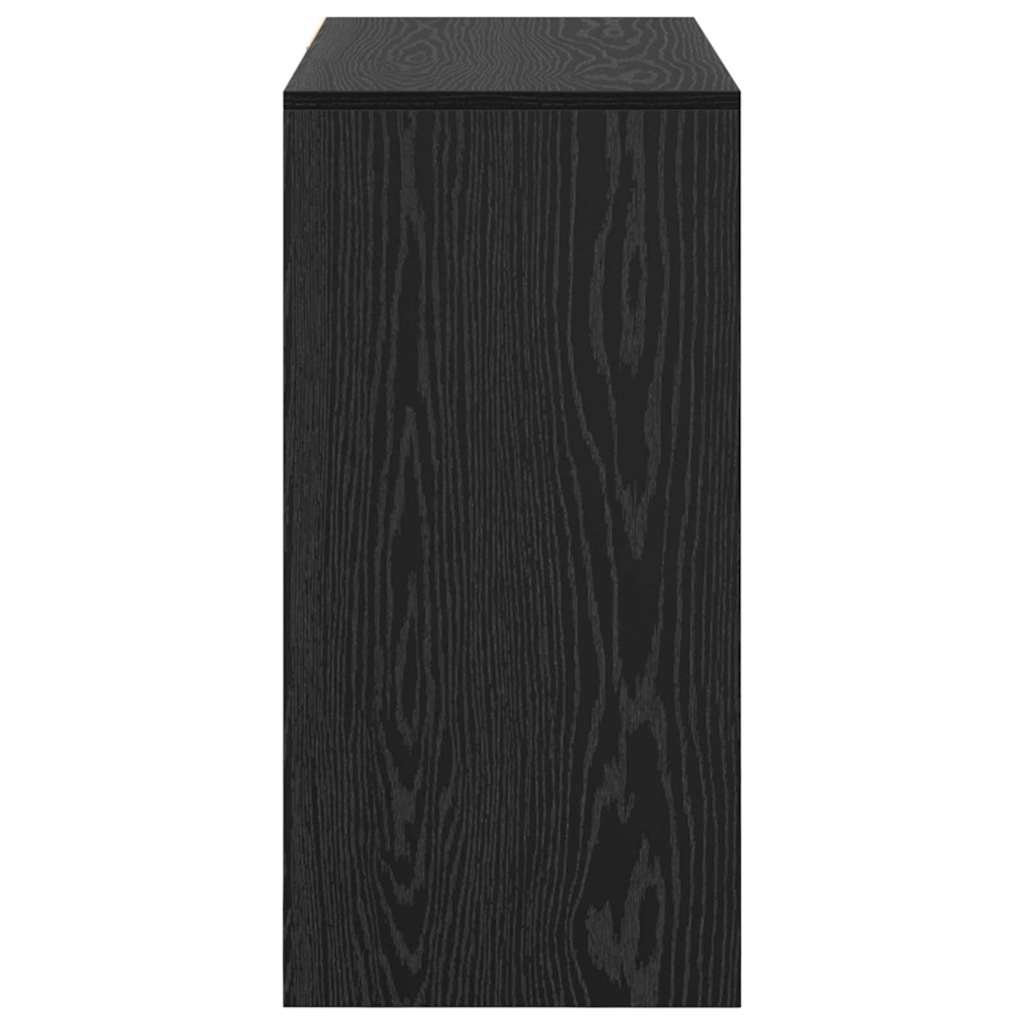 Stol s ladicama Crni hrast 90 x 37.5 x 75 cm Konstruirano drvo
