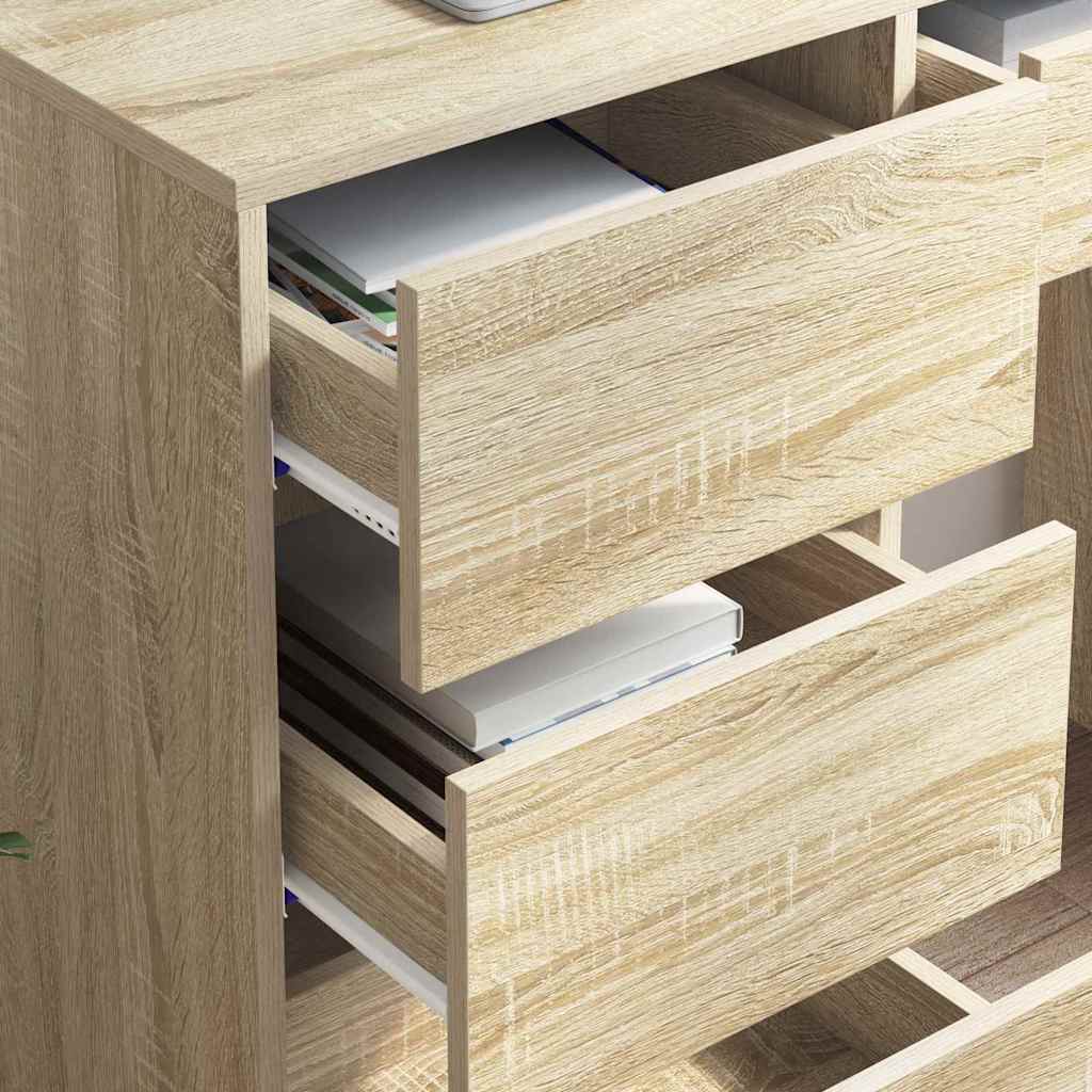 Stol Sonoma hrast 90 x 37.5 x 75 cm Konstruirano drvo
