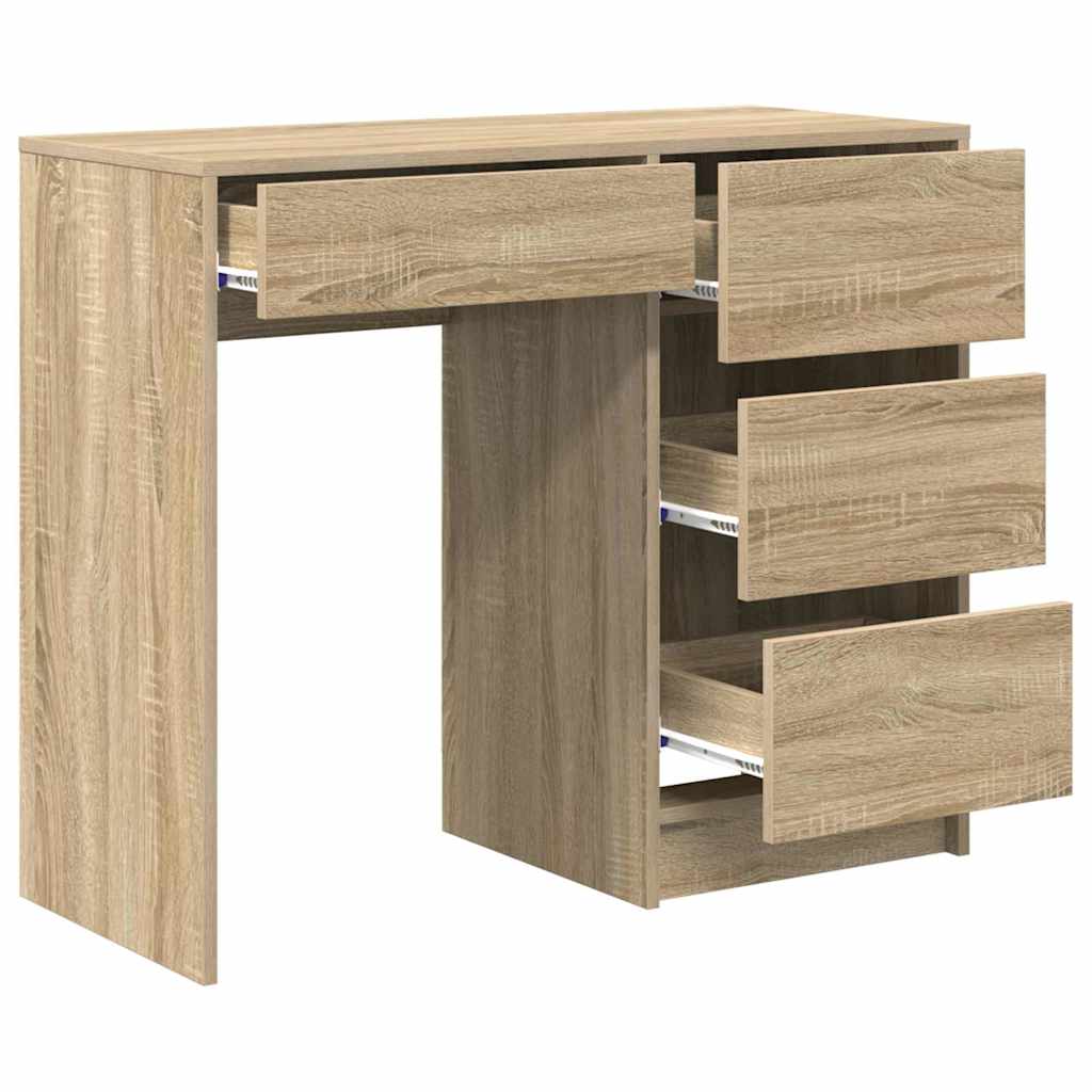 Stol Sonoma hrast 90 x 37.5 x 75 cm Konstruirano drvo