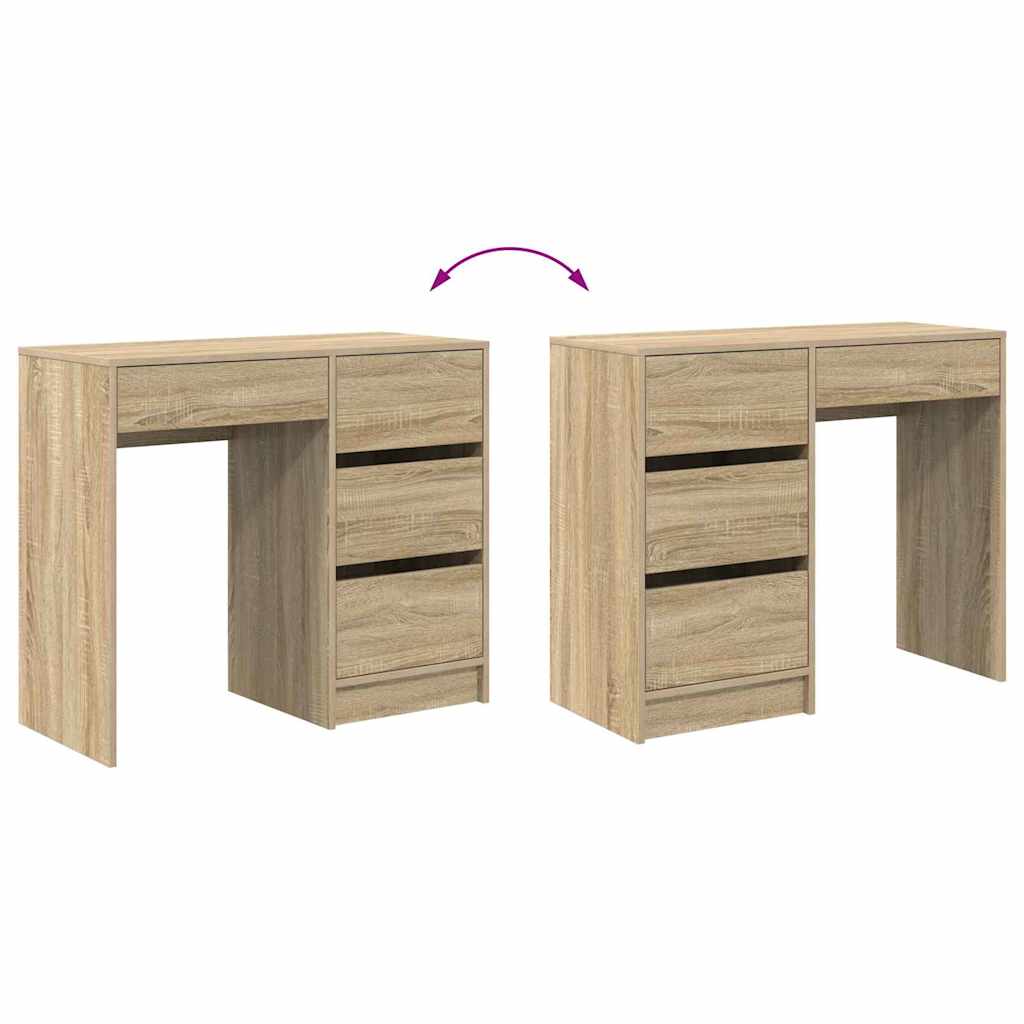 Stol Sonoma hrast 90 x 37.5 x 75 cm Konstruirano drvo