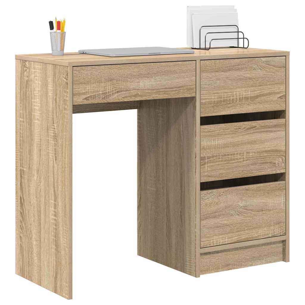 Stol Sonoma hrast 90 x 37.5 x 75 cm Konstruirano drvo