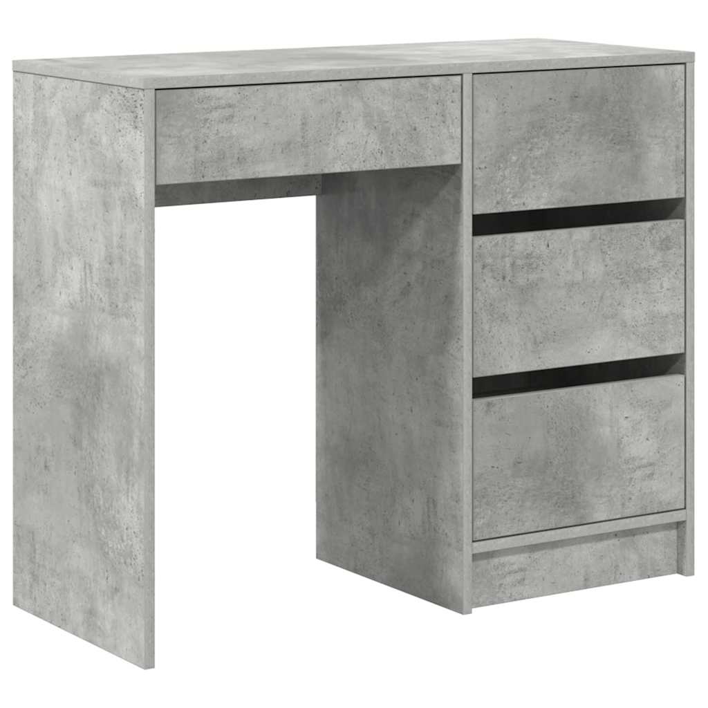 Stol Betonski sivi 90 x 37.5 x 75 cm Konstruirano drvo