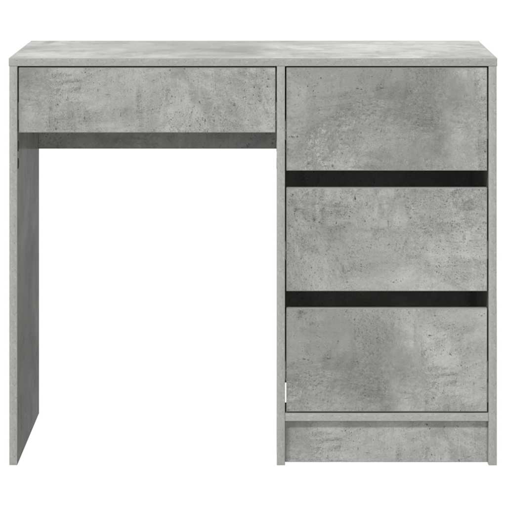 Stol Betonski sivi 90 x 37.5 x 75 cm Konstruirano drvo