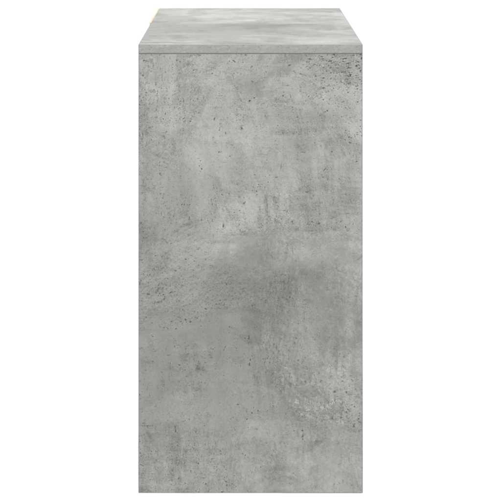 Stol Betonski sivi 90 x 37.5 x 75 cm Konstruirano drvo