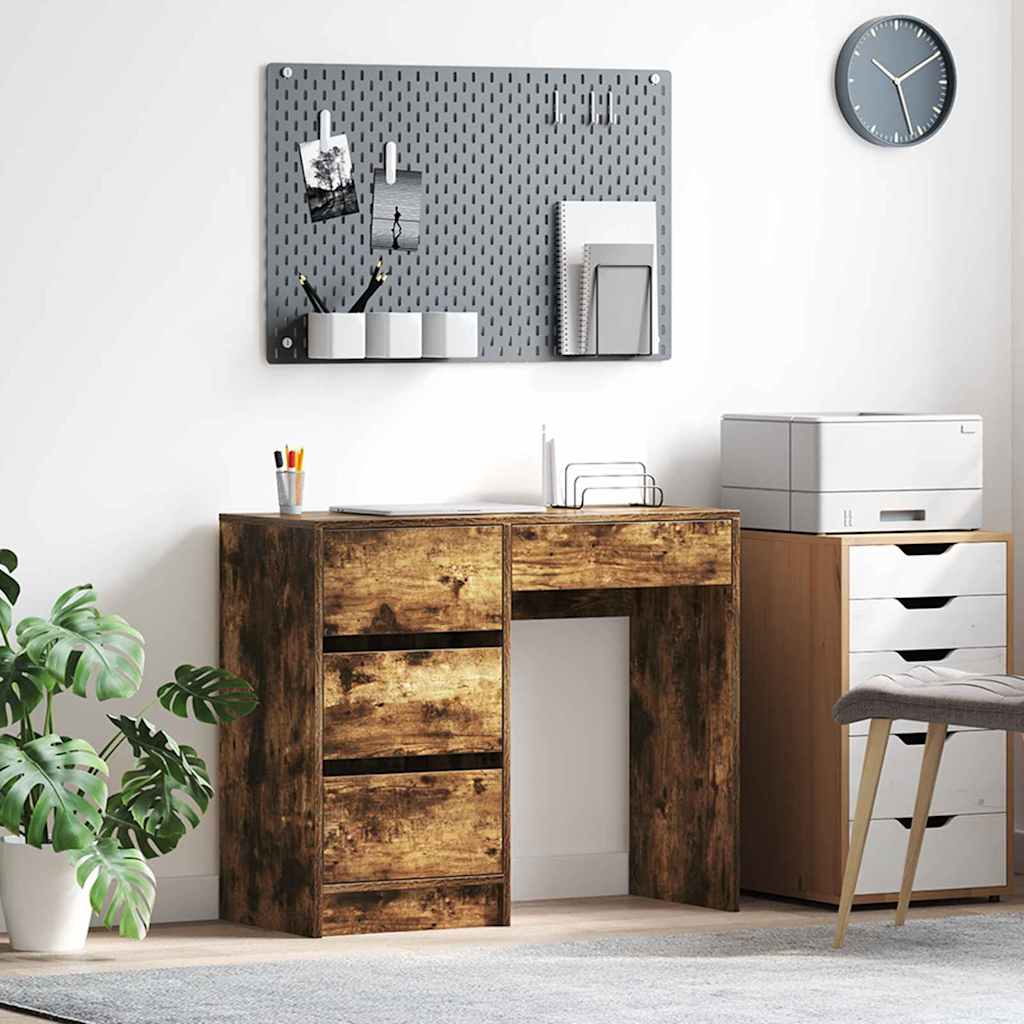 Stol Dimljeni hrast 90 x 37.5 x 75 cm Konstruirano drvo