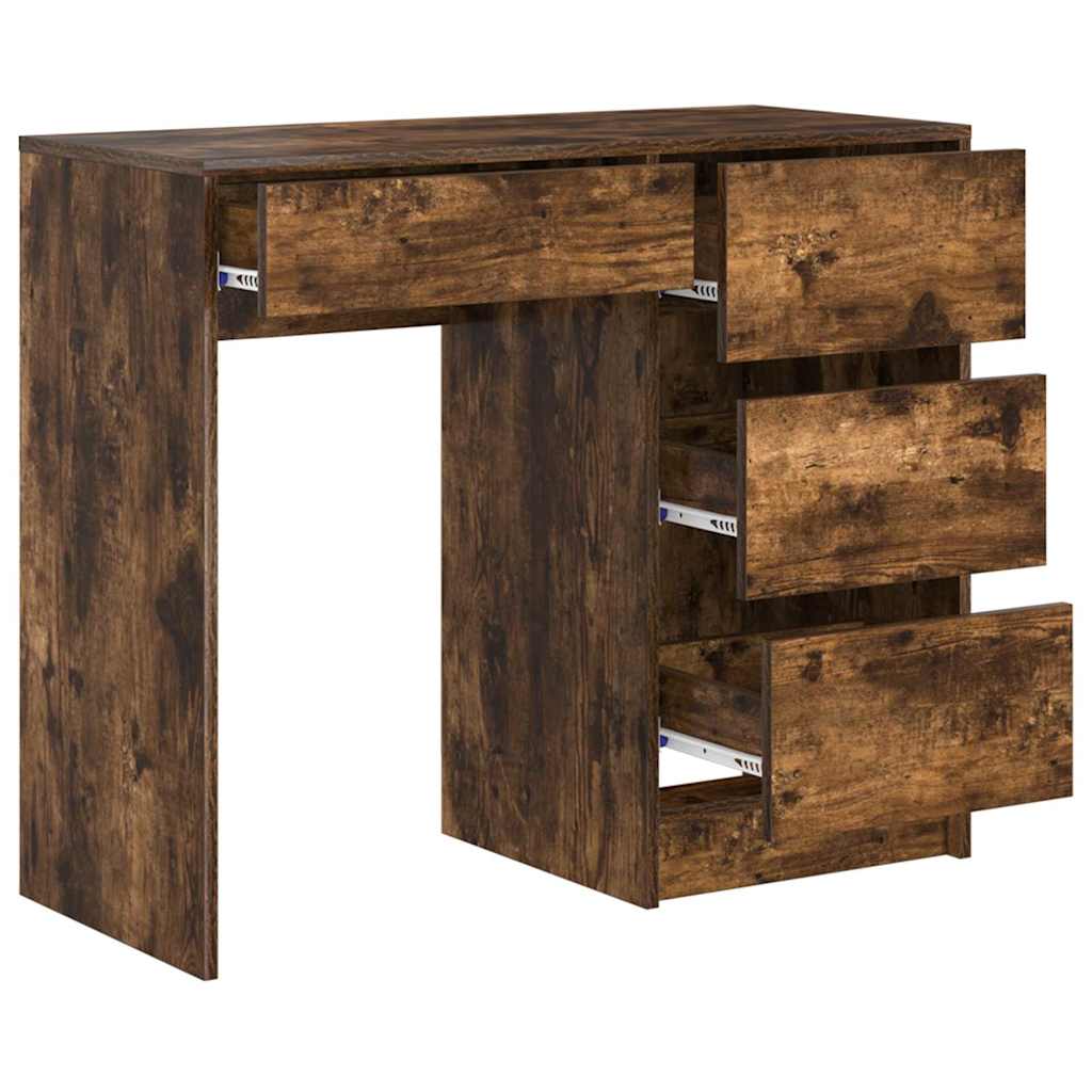 Stol Dimljeni hrast 90 x 37.5 x 75 cm Konstruirano drvo