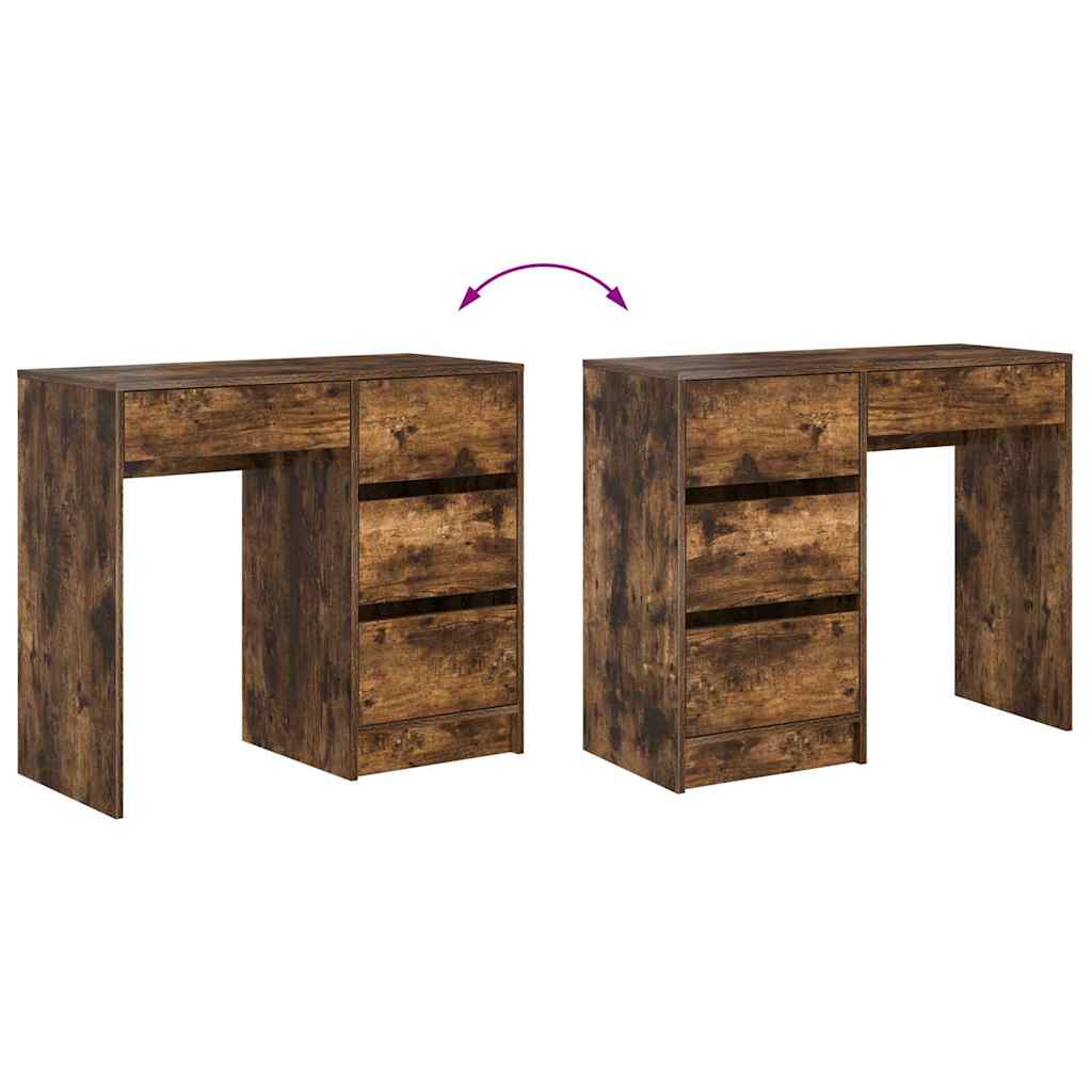 Stol Dimljeni hrast 90 x 37.5 x 75 cm Konstruirano drvo