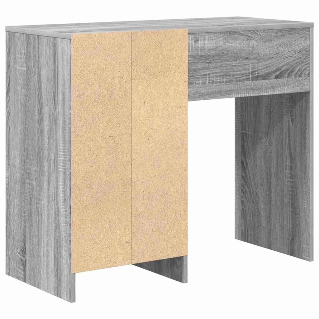 Stol s ladicama Siva Sonoma 90 x 37.5 x 75 cm Konstruirano drvo