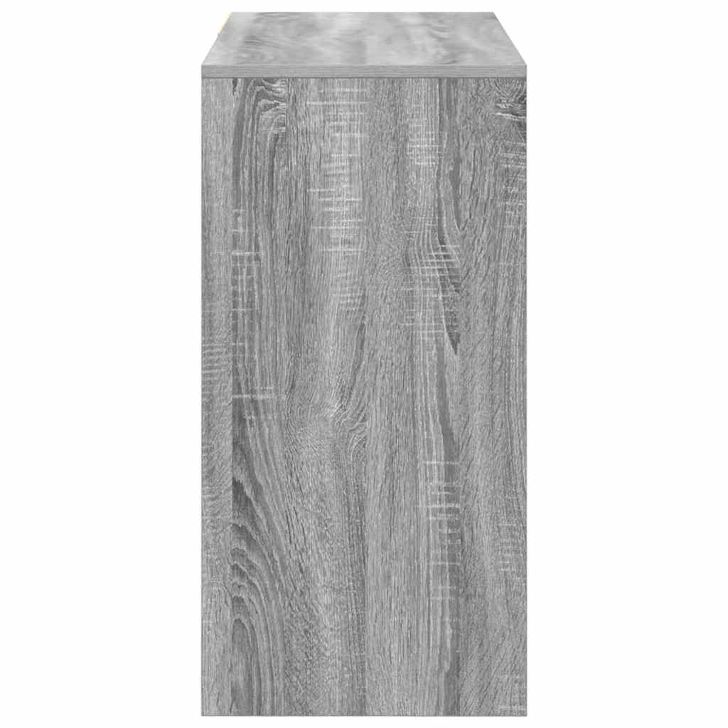 Stol s ladicama Siva Sonoma 90 x 37.5 x 75 cm Konstruirano drvo