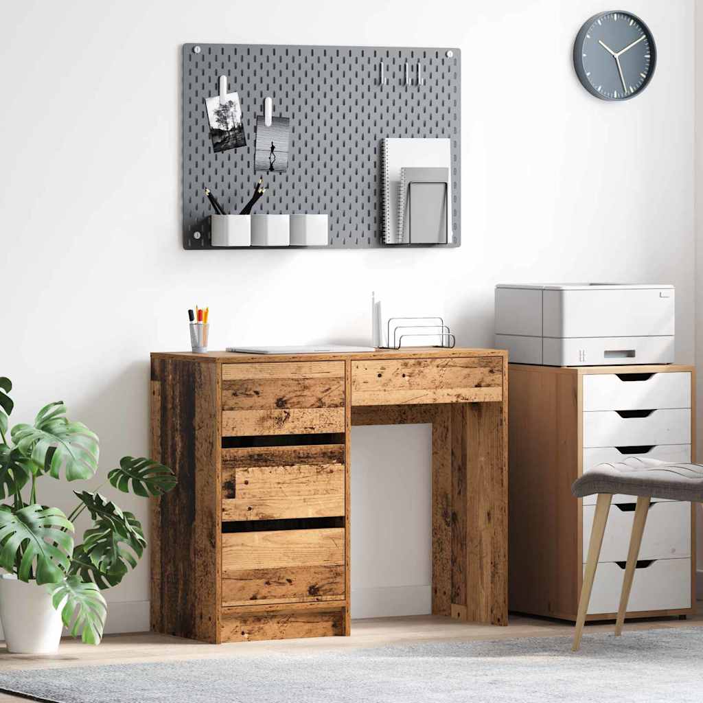 Stol s ladicama Staro drvo 90 x 37.5 x 75 cm Konstruirano drvo