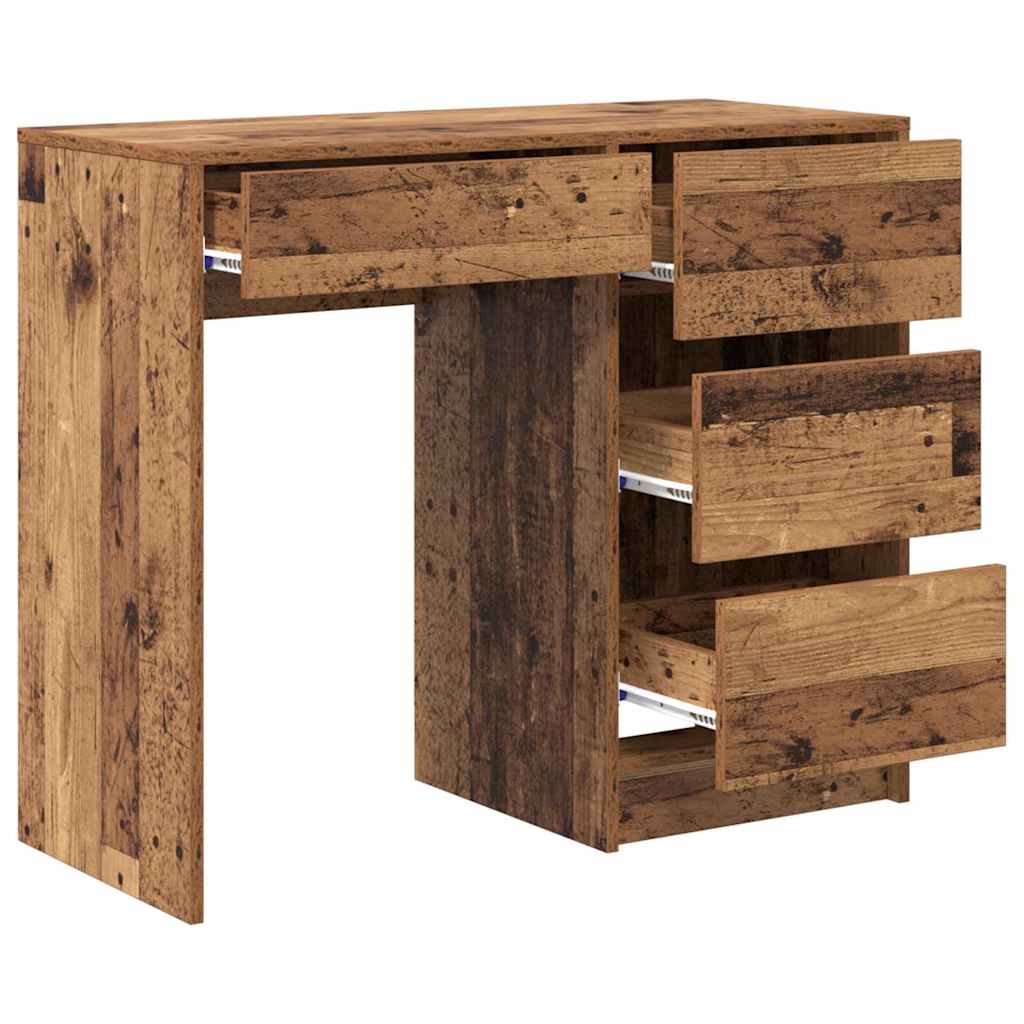Stol s ladicama Staro drvo 90 x 37.5 x 75 cm Konstruirano drvo