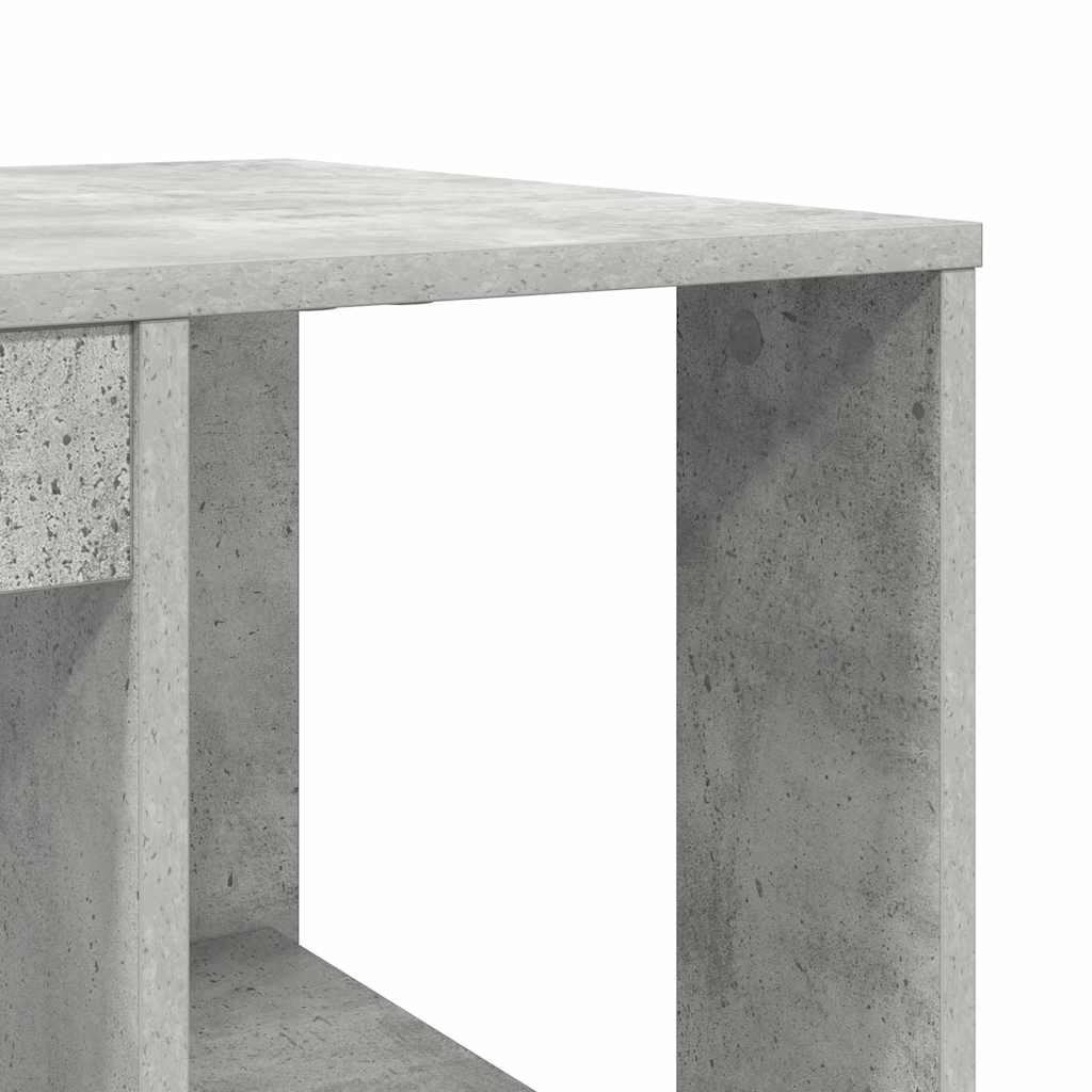 Stol Betonski sivi 130 x 50.5 x 75 cm Konstruirano drvo
