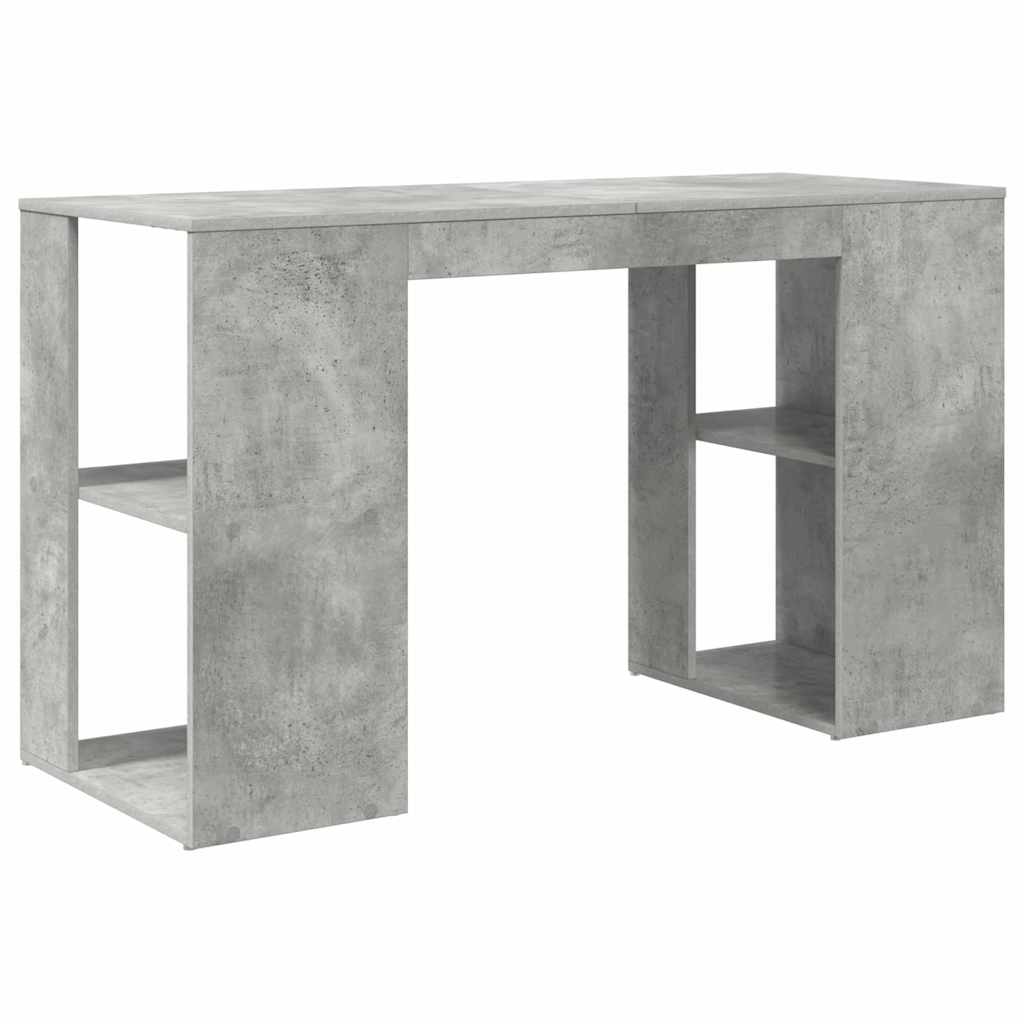 Stol Betonski sivi 130 x 50.5 x 75 cm Konstruirano drvo