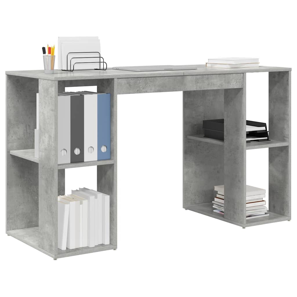 Stol Betonski sivi 130 x 50.5 x 75 cm Konstruirano drvo