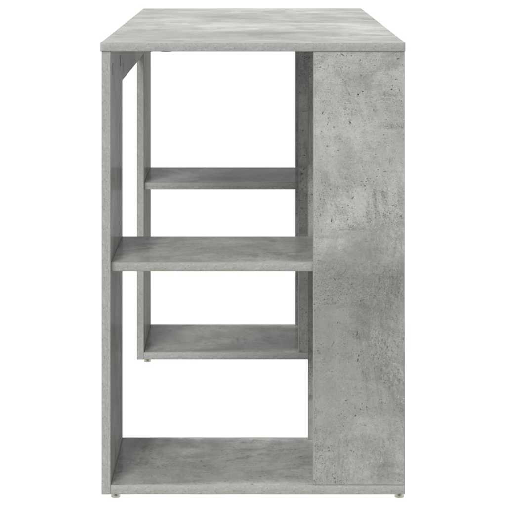 Stol Betonski sivi 130 x 50.5 x 75 cm Konstruirano drvo