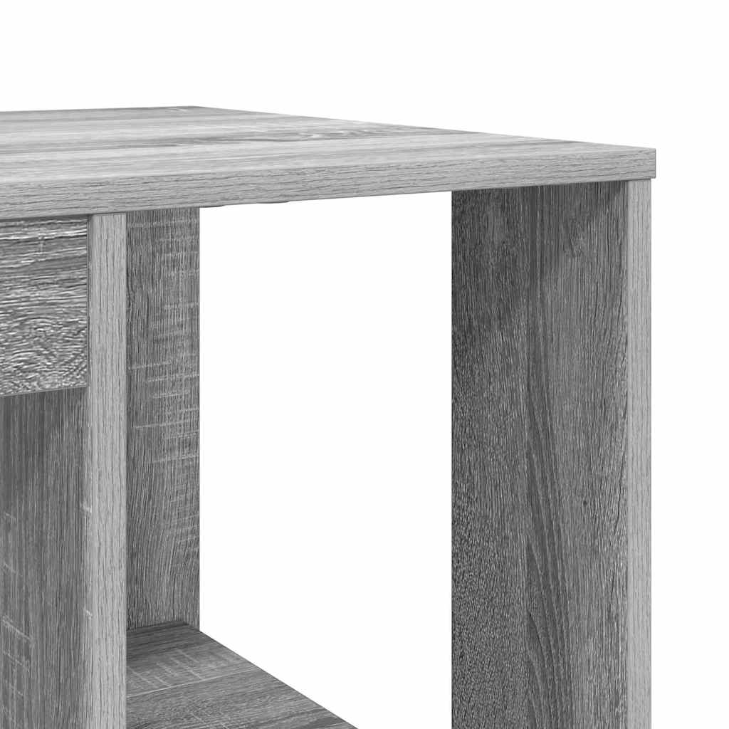 Stol s policom Siva Sonoma 130 x 50.5 x 75 cm Konstruirano drvo