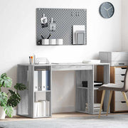 Stol s policom Siva Sonoma 130 x 50.5 x 75 cm Konstruirano drvo