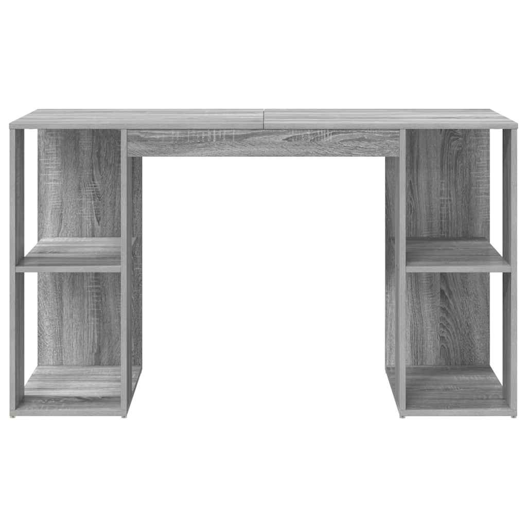 Stol s policom Siva Sonoma 130 x 50.5 x 75 cm Konstruirano drvo