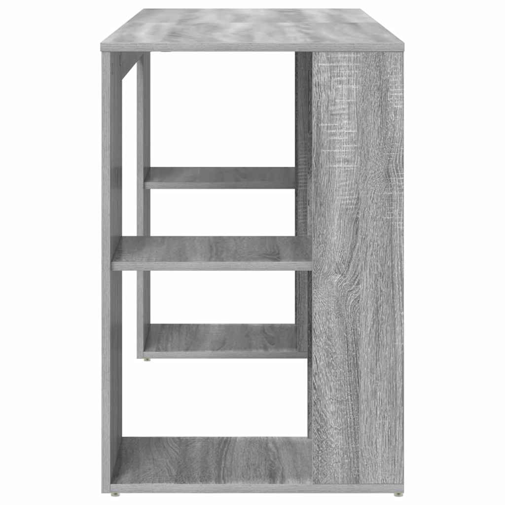 Stol s policom Siva Sonoma 130 x 50.5 x 75 cm Konstruirano drvo