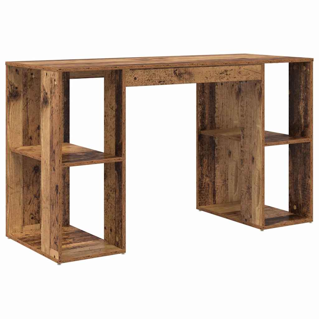 Stol s policom Staro drvo 130 x 50.5 x 75 cm Konstruirano drvo