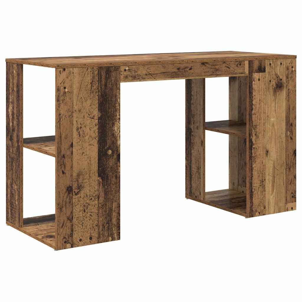 Stol s policom Staro drvo 130 x 50.5 x 75 cm Konstruirano drvo