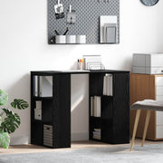 Stol s policom Crni hrast 90 x 50 x 75 cm Konstruirano drvo