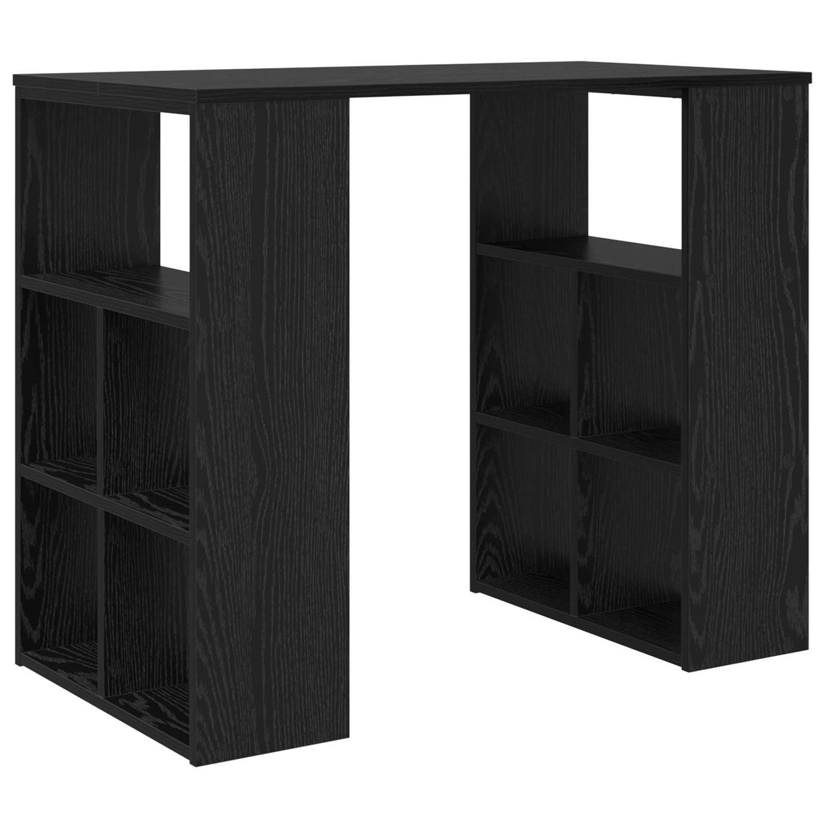 Stol s policom Crni hrast 90 x 50 x 75 cm Konstruirano drvo