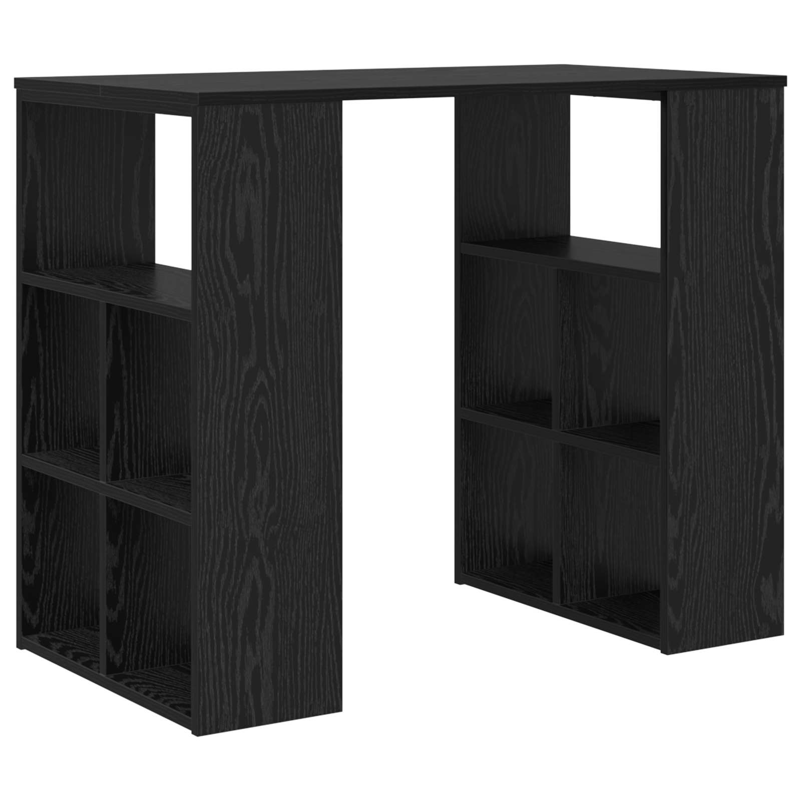Stol s policom Crni hrast 90 x 50 x 75 cm Konstruirano drvo