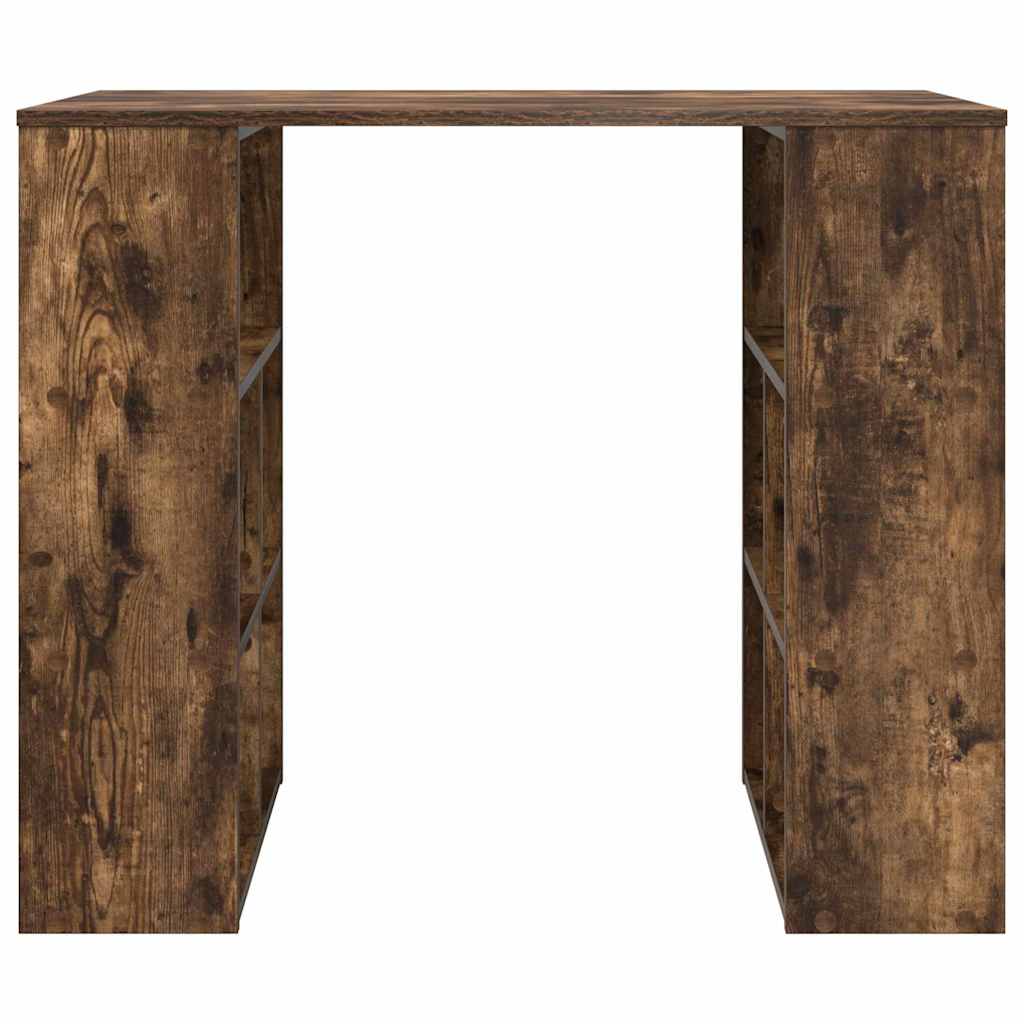 Stol s policom Dimljeni hrast 90 x 50 x 75 cm Konstruirano drvo