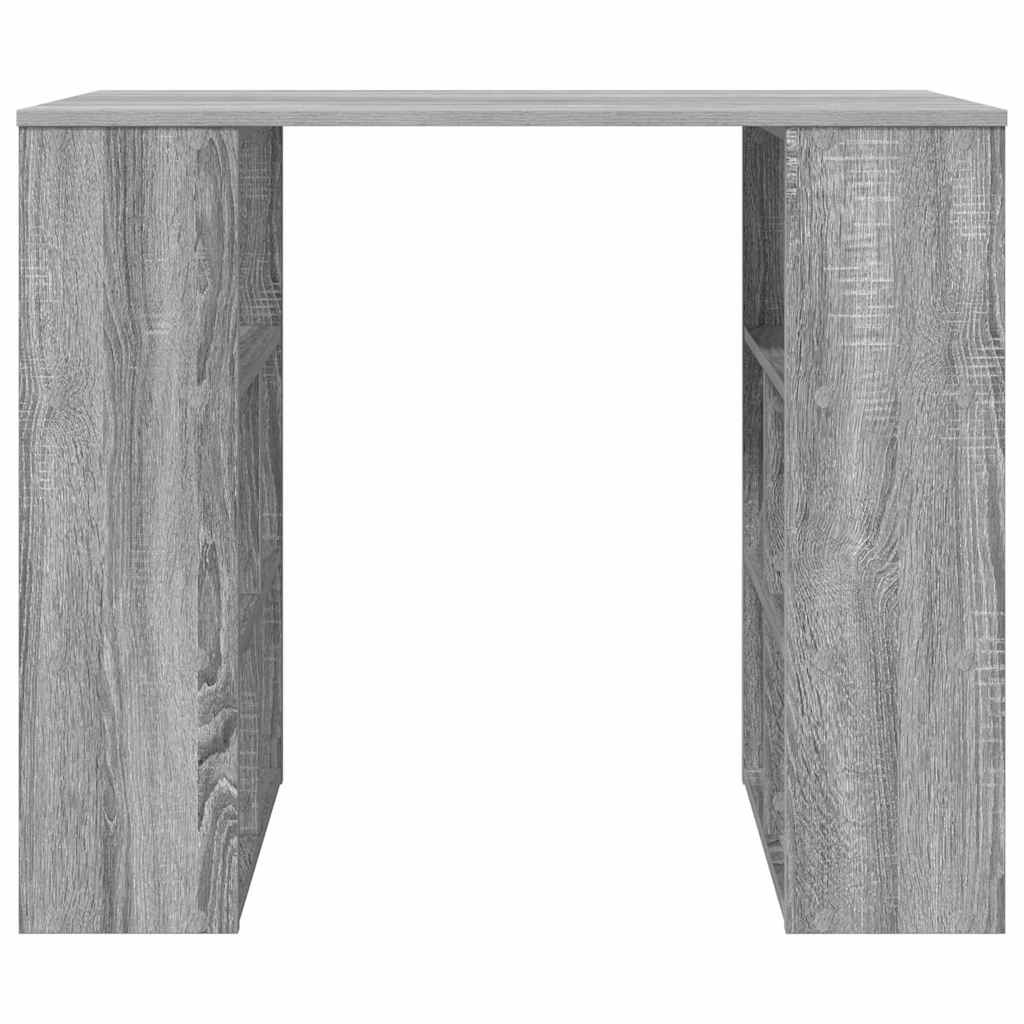 Stol s policom Siva Sonoma 90 x 50 x 75 cm Konstruirano drvo