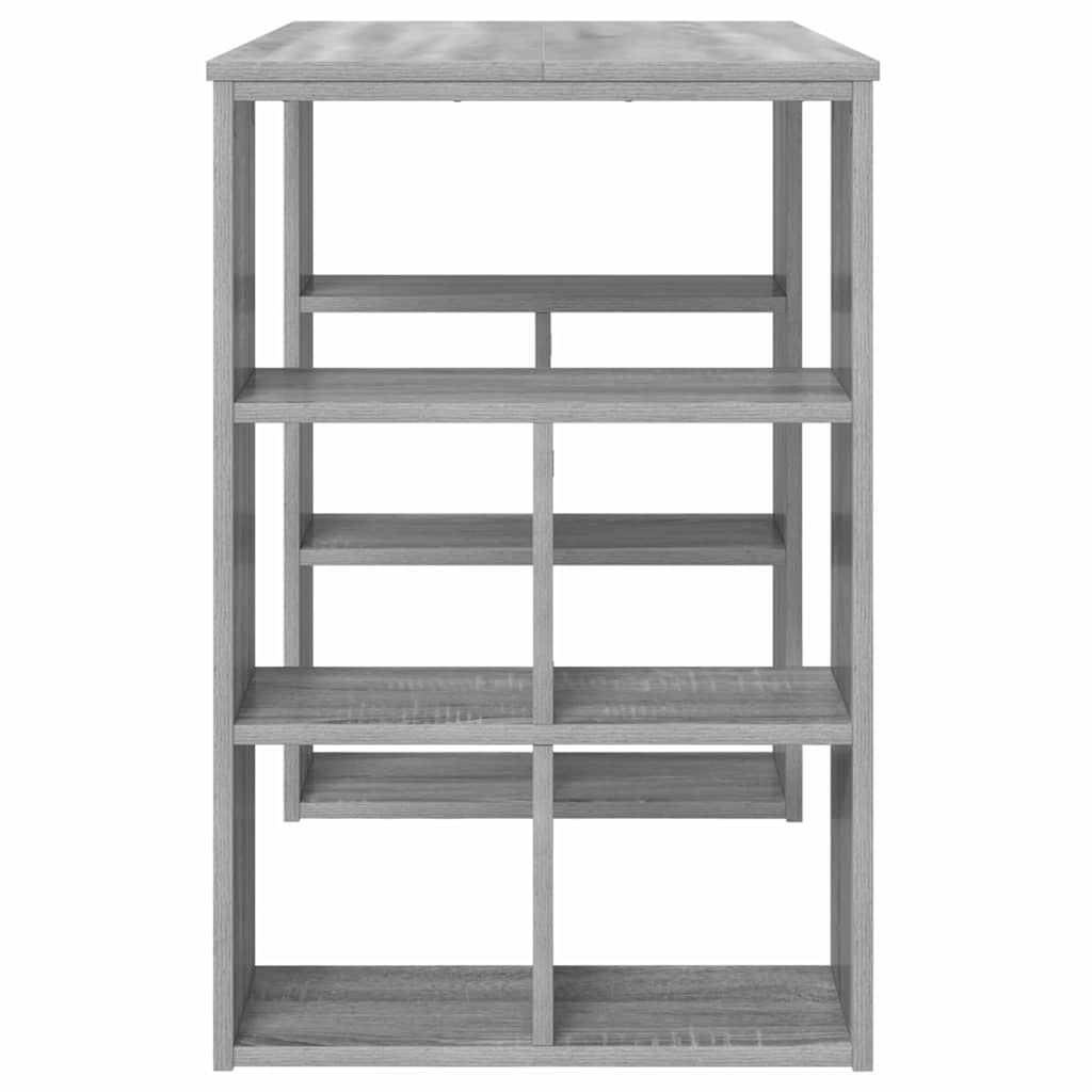 Stol s policom Siva Sonoma 90 x 50 x 75 cm Konstruirano drvo