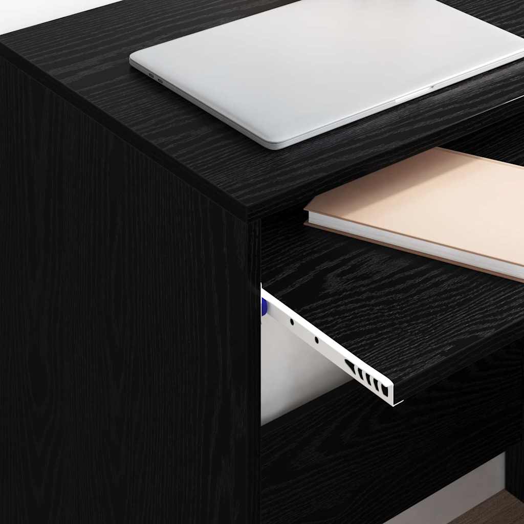 Stol s ladicama Crni hrast 77.5 x 43 x 79 cm Konstruirano drvo