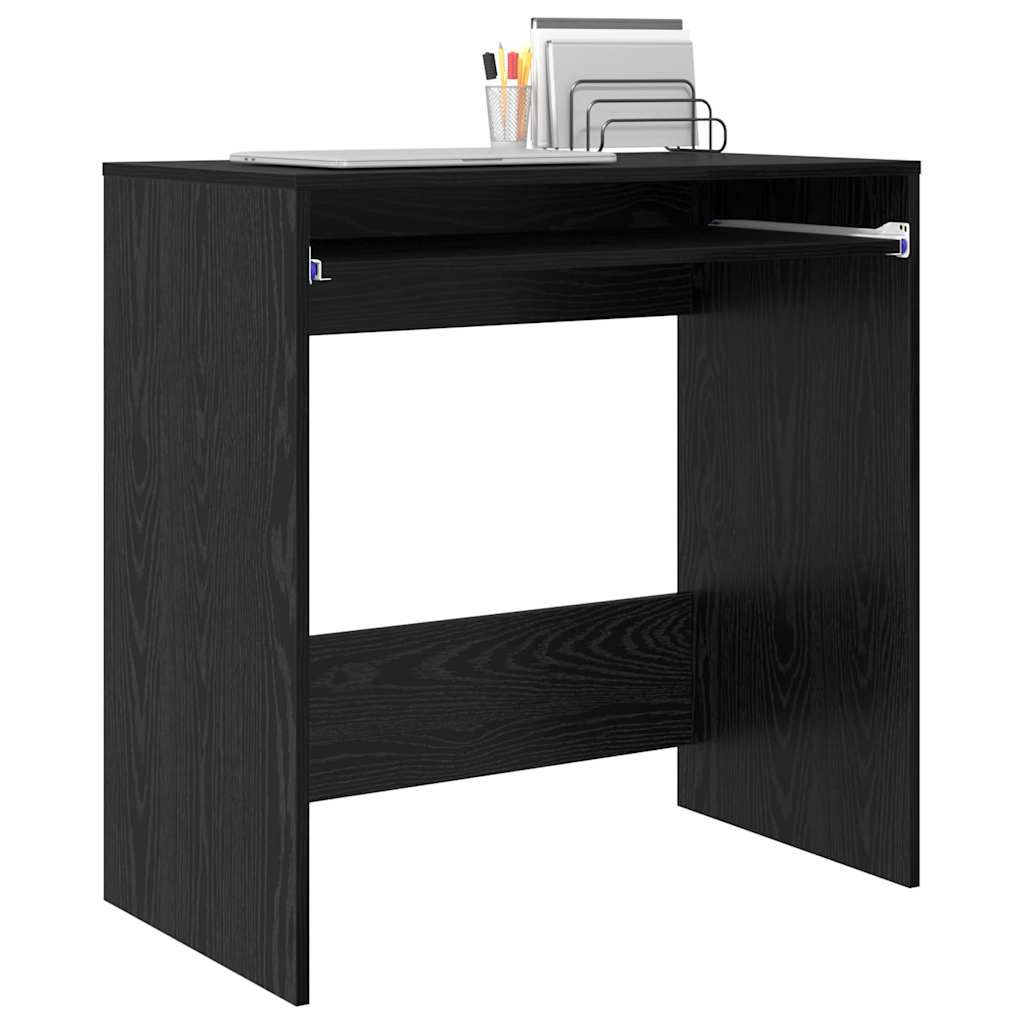 Stol s ladicama Crni hrast 77.5 x 43 x 79 cm Konstruirano drvo