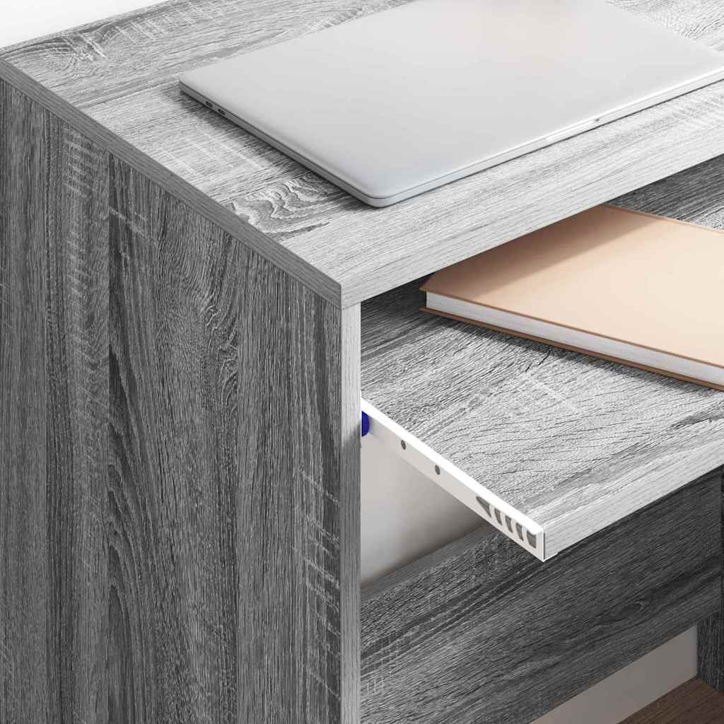 Stol s ladicama Siva Sonoma 77.5 x 43 x 79 cm Konstruirano drvo