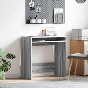 Stol s ladicama Siva Sonoma 77.5 x 43 x 79 cm Konstruirano drvo