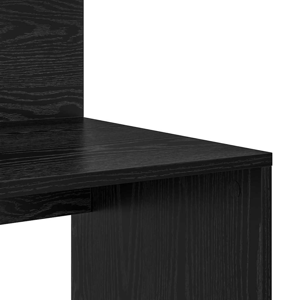 Stol s policom Crni hrast 90 x 48 x 101,5 cm Konstruirano drvo
