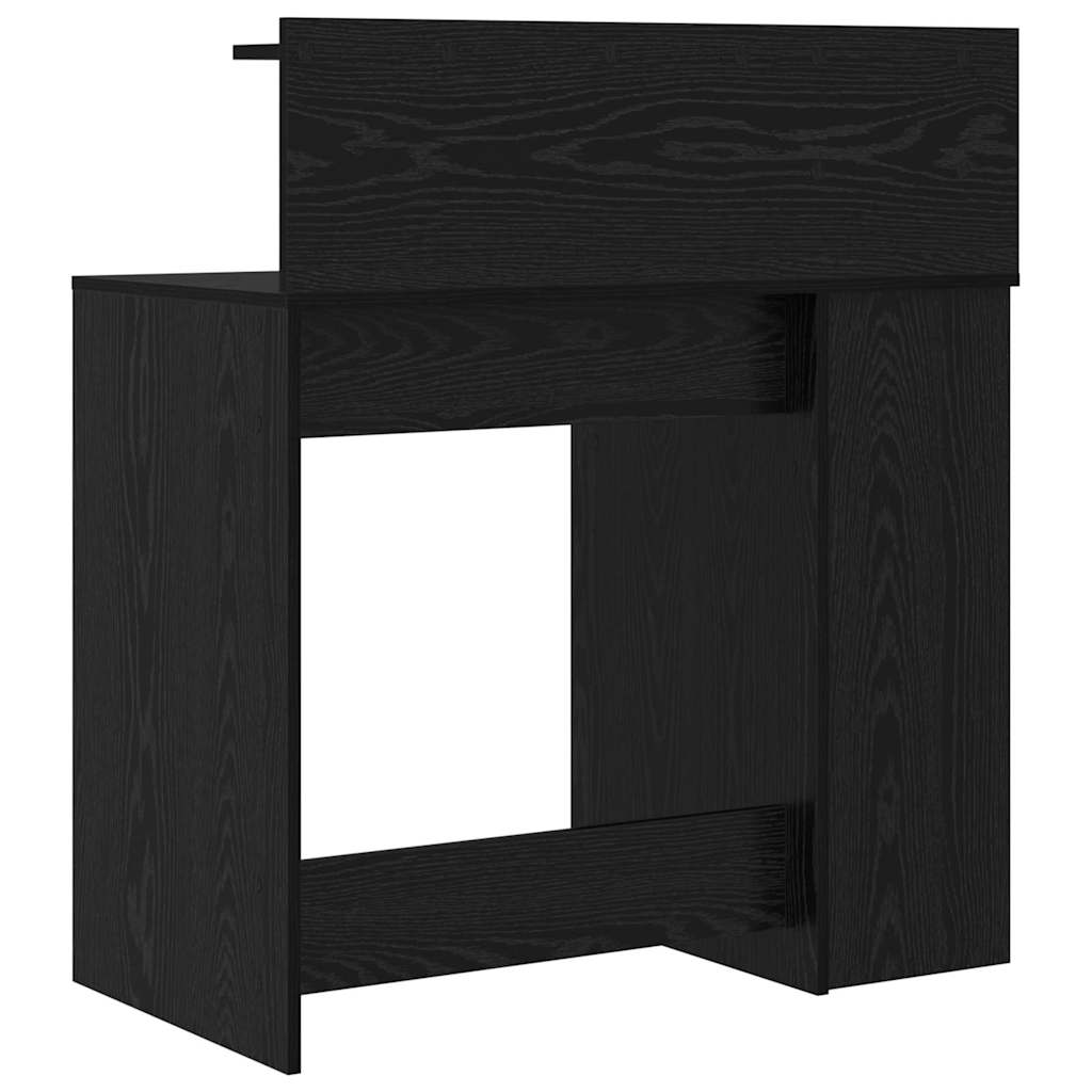 Stol s policom Crni hrast 90 x 48 x 101,5 cm Konstruirano drvo