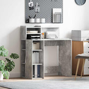 Stol Betonski sivi 90 x 48 x 101,5 cm Konstruirano drvo