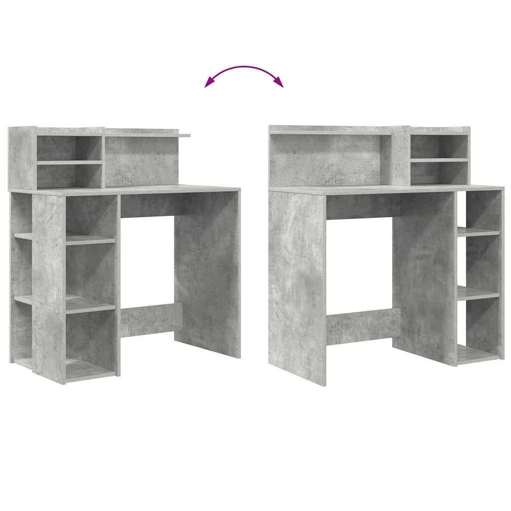 Stol Betonski sivi 90 x 48 x 101,5 cm Konstruirano drvo