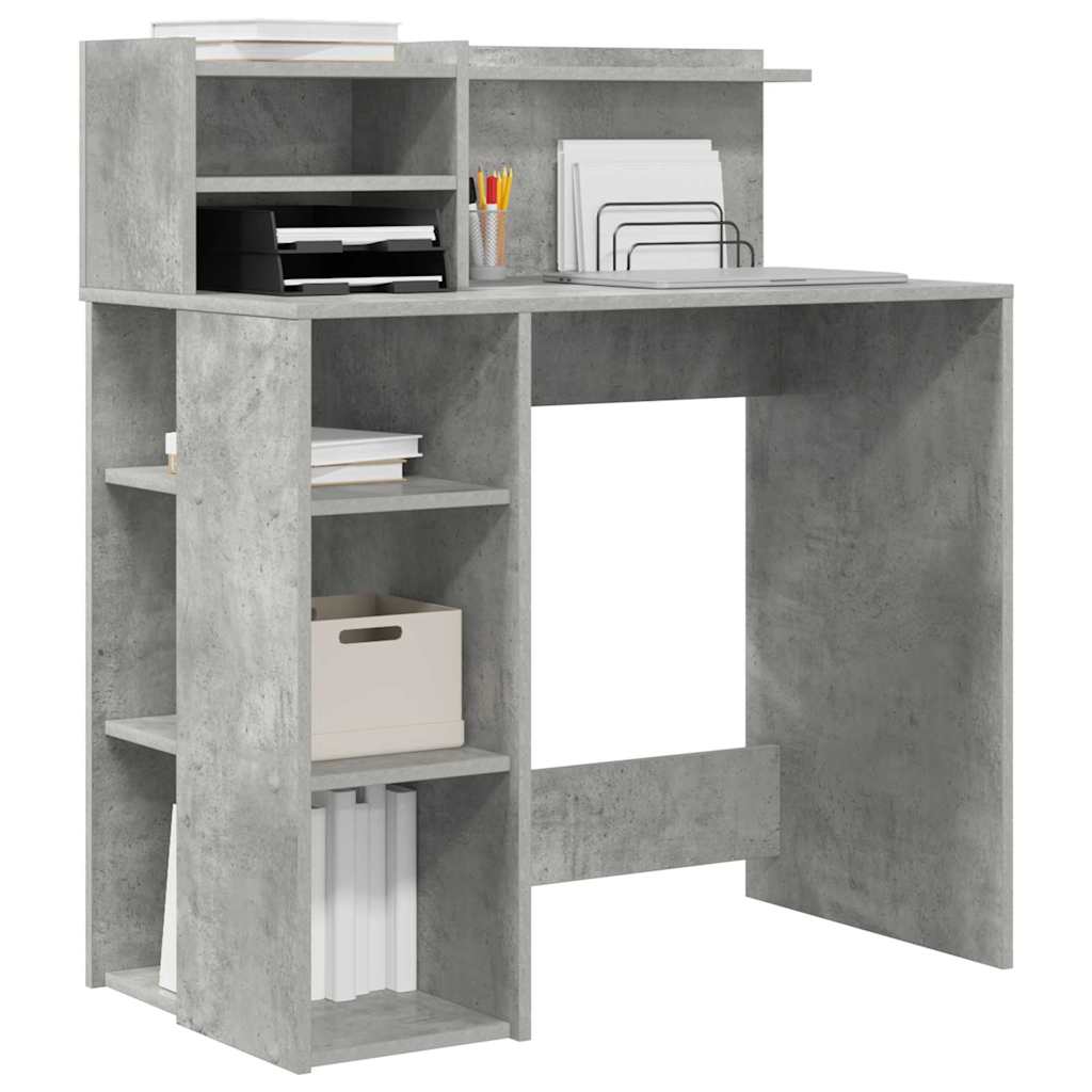 Stol Betonski sivi 90 x 48 x 101,5 cm Konstruirano drvo