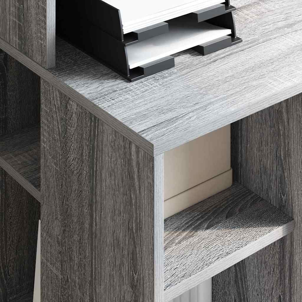 Stol s policom Siva Sonoma 90 x 48 x 101,5 cm Konstruirano drvo