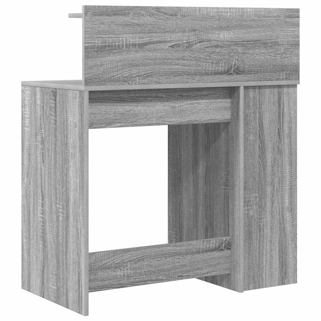 Stol s policom Siva Sonoma 90 x 48 x 101,5 cm Konstruirano drvo